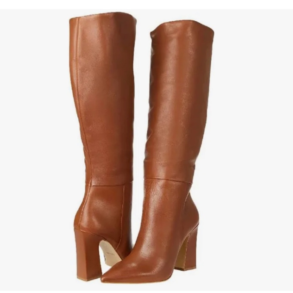 Steve Madden cognac Padmy boots size 7.5. Worn once. Great condition!